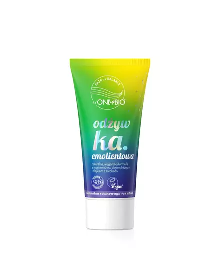 OnlyBio Hair Balance Emollient Sheabutter Haarspülung Anti-Frizz, 50 ml, Bild 3