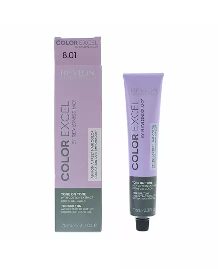 Revlon Color Excel Teinture capillaire semi-permanente 8.01 Light Natural Ash Blonde ml, 70 ml