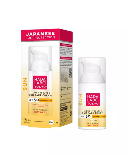 Hada Labo Tokyo Sun Acide hyaluronique Hydratant Crème solaire Pour le visage SPF 50, 50 ml, image 3