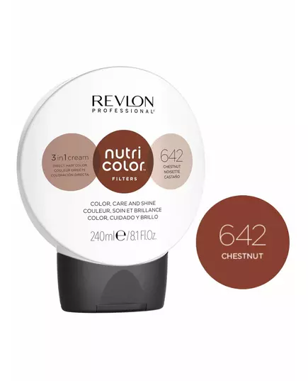 Revlon Nutri Color Filters Crème tonifiante pour coloration capillaire 642 Chestnut, 240 ml