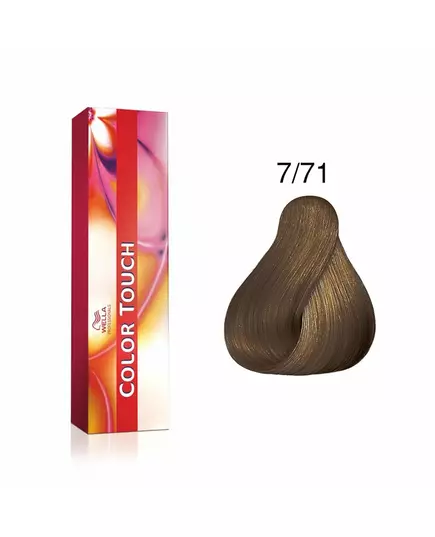 Wella Professionals Color Touch Ammoniakfrei Semi-permanente Haarfarbe 7/71 Medium Blonde Ash Chestnut, 60 ml, Bild 2