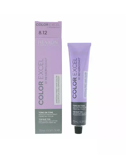 Revlon Color Excel Semi-permanente Haarfarbe 8.12 Light Ash Iridescent Blonde, 70 ml