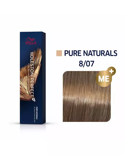 Wella Professionals Koleston Perfect Me+ Permanente Haarfarbe 8/07 Light Blonde Natural Chestnut, 60 ml