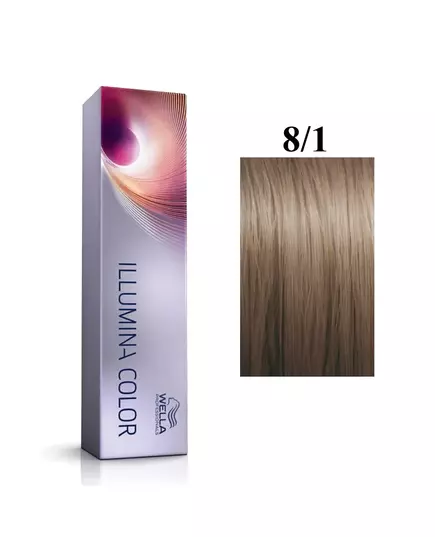 Wella Professionals Illumina Color Permanente Haarfarbe 8/1, 60 ml