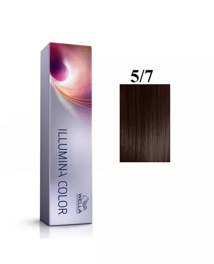 Wella Professionals Illumina Color Permanente Haarfarbe 5/7 Light Chestnut Brown, 60 ml