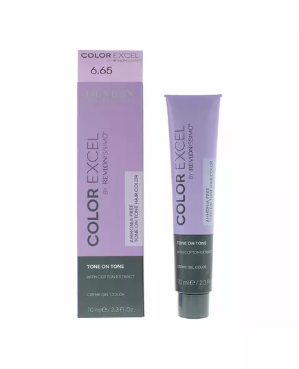 Revlon Color Excel Teinture capillaire semi-permanente 6.65 Dark Red Mahogany Blonde, 70 ml