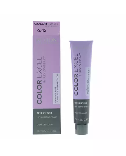 Revlon Color Excel Teinture capillaire semi-permanente 6.42 Dark Chestnut Iridescent Blonde, 70 ml