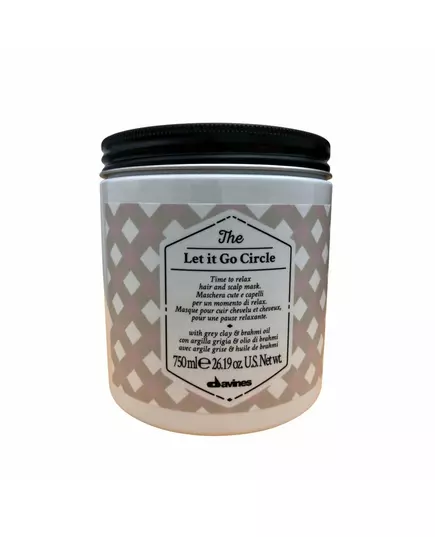 Davines The Let it Go Circle Haarbehandlungs-Crememaske Moisturization Frizz Control, 750 ml