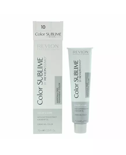 Revlon Color Sublime Teinture permanente pour cheveux 10 Lightest Blonde, 75 ml