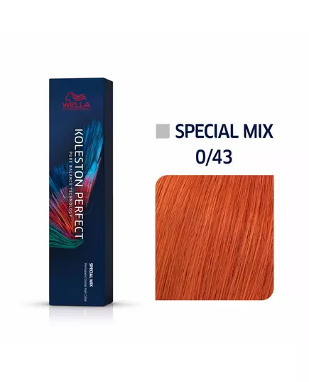 Wella Professionals Koleston Perfect Special Mix Permanente Haarfarbe 0/43 Golden Red, 60 ml