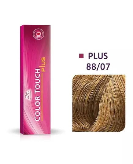 Wella Professionals Color Touch Plus Sans ammoniaque Teinture capillaire semi-permanente 88/07 Light Blonde Natural Intense Chestnut, 60 ml