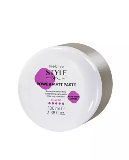Pâte coiffante matifiante pour cheveux Inebrya Style-In Extra Strong Hold, 100 ml
