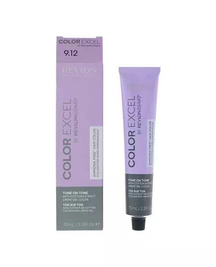 Revlon Color Excel Teinture capillaire semi-permanente 9.12 Very Light Ash Iridescent Blonde, 70 ml