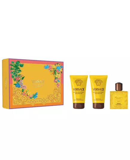Set Versace: Eros Energy Eau De Parfum For Men 50 ml + Eros Energy Shower Gel 50 ml + Eros Energy Soothing After-Shave Balm, 50 ml