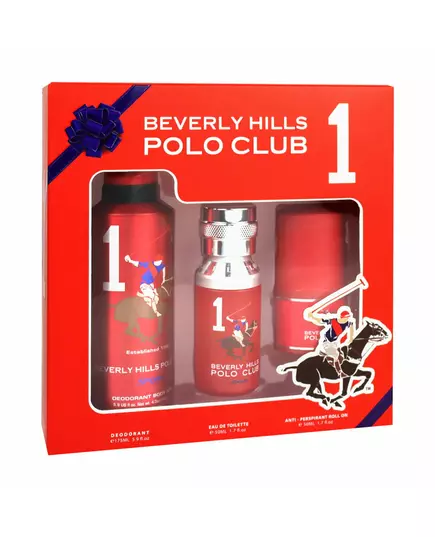 Gift Set Beverly Hills Polo Club: 1982 - Sport 1 Eau De Toilette For Men 50 ml + 1982 - Sport 1 Anti-Perspirant Deodorant Spray For Men 175 ml + 1982 - Sport 1 Anti-Perspirant Deodorant Roll-On For Men, 50 ml, Bild 3