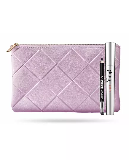 Set Pupa: Vamp! Paraben-Free Extra Volume Mascara 100 Black 9 ml + Multiplay Double-Ended Eyeshadow & Kajal Eyeliner 2-In-1 09 Deep Black, 9 ml