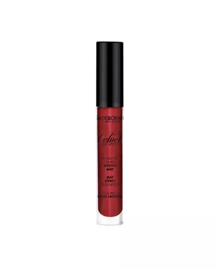 Deborah Fluid Velvet Mat Rouge à lèvres liquide 51 Rouge métallique, 4,5 g