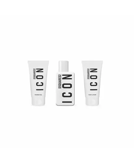 Set Dsquared 2: Icon Eau De Parfum For Women 50 ml + Icon Shower Gel All Skin Types 50 ml + Icon Moisturizing Body Lotion, 50 ml