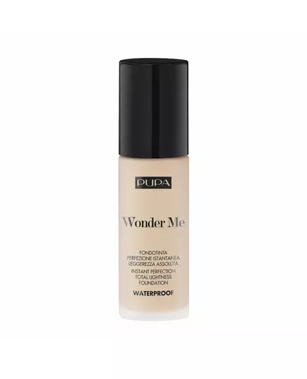 Pupa Wonder Me Sans parabènes Étanche Fond de teint liquide 009 Albâtre - Neutre, 30 ml