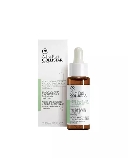 Collistar Attivi Puri Salicylic Acid + Succinic Acid Peeling-Serum, 30 ml, Bild 2