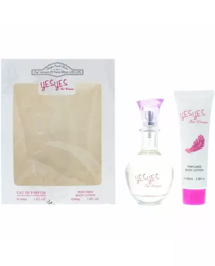 Set Designer French: Yes Yes Hydrates Body Lotion 90 ml + Yes Yes Eau De Parfum For Women, 90 ml, Bild 3