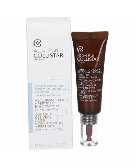 Collistar Attivi Puri Hyaluronic Acid + Peptide Anheben & Abschwellen Täglich Augenserum, 15 ml, Bild 2