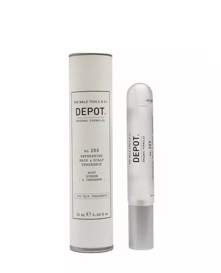 Depot 200 Hair Treatments No. 203 Duftnebel für das Haar Für Männer Minze Ingwer & Kardamom, 20 ml