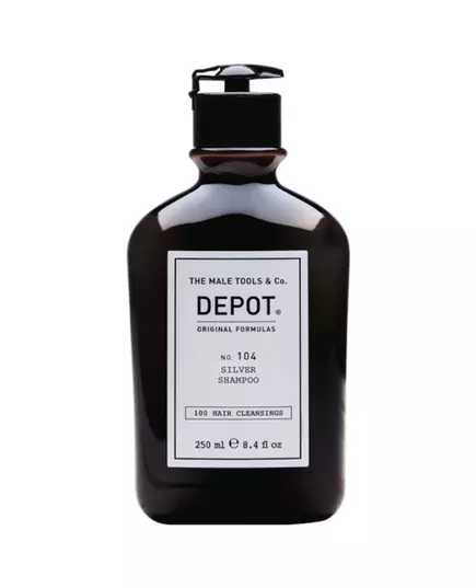 Depot 100 Hair Cleansing No. 104 Complexe botanique Shampooing Pour la neutralisation des tons jaunes, 1000 ml