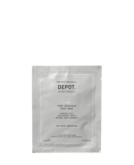 Ensemble Depot 800 Skin Specifics No. 807 Acide hyaluronique Apaisant/Hydratant & Nourrissant Masque facial Pour le visage Jour, 12 × 13 ml