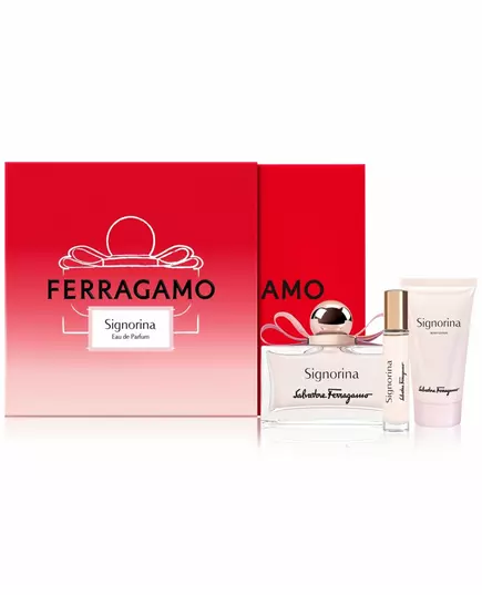 Set Salvatore Ferragamo: Signorina Eau De Parfum For Women 100 ml + Signorina Eau De Parfum For Women 10 ml + Signorina Moisturizing Body Lotion, 100 ml, image 2