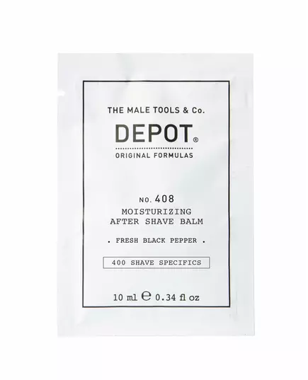 Depot 400 Shave Specifics No. 408 Poivre noir frais Hydratant Baume après-rasage, 10 ml, image 2