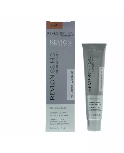 Revlon Revlonissimo Colorsmetique Teinture permanente pour cheveux 5.24 Light Coppery Pearl Brown, 60 ml, image 3