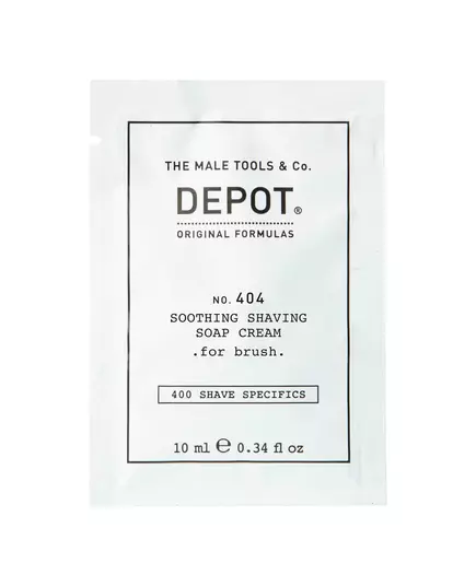 Depot 400 Shave Specifics No. 404 Allantoïne Apaisant Crème de savon à raser, 10 ml
