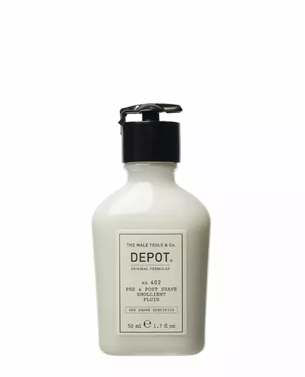 Depot 400 Shave Specifics No. 402 Huiles essentielles Apaisant Fluide avant et après rasage, 50 ml