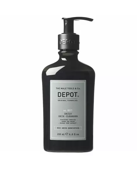 Depot 800 Skin Specifics No. 801 Aktivkohle Entgiftend Reinigungsgel Für das Gesicht, 200 ml