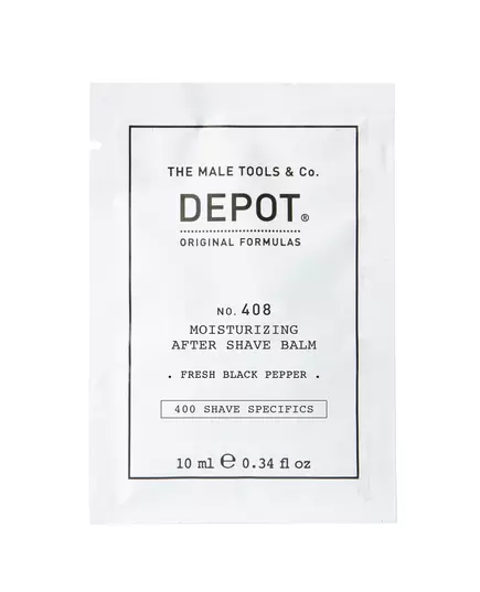 Depot 400 Shave Specifics No. 408 Poivre noir frais Hydratant Baume après-rasage, 10 ml