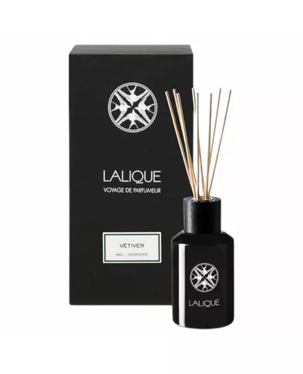 Lalique Vetiver Bali Indonesie Schilfdiffusor Vetiver Bali Aroma-Rattanstäbchen-Diffusor Schwarz, 250 ml, Bild 3