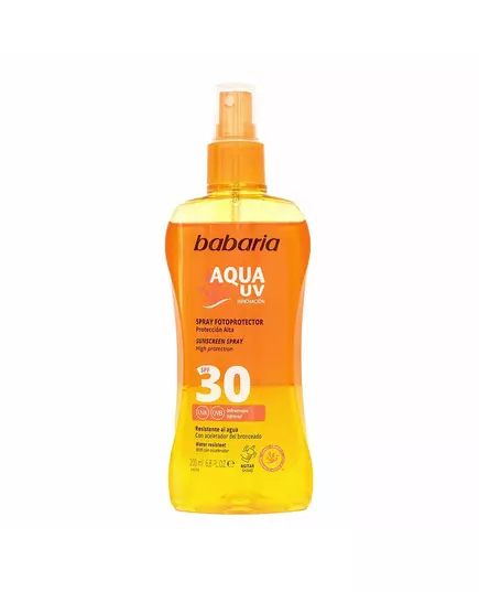Babaria Aqua UV Sonnenschutz Sonnenschutzspray SPF 30, 200 ml