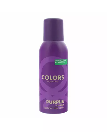 Benetton Colors Purple Durable Floral Déodorant en spray Pour les femmes, 150 ml