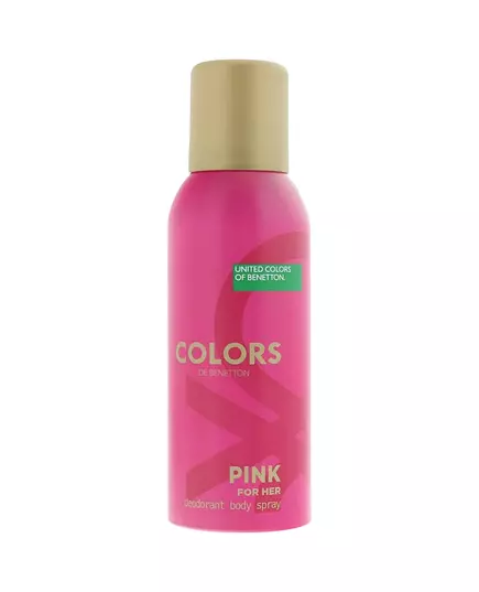 Benetton Colors Pink Floral et fruité Déodorant en spray Pour les femmes, 150 ml