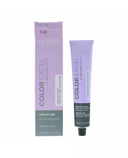 Revlon Color Excel Ammoniakfrei Demi-permanente Haarfarbe 7.41 Dark Chestnut Ash Blonde, 70 ml, Bild 3