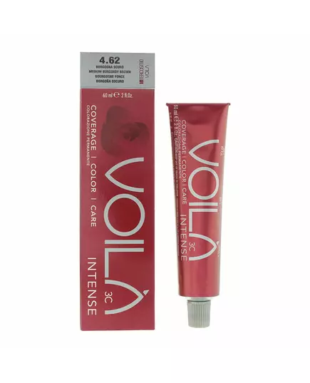 Intercosmo Voila 3C Intense Permanente Haarfarbe 4.62 Medium Burgundy Brown, 60 ml, Bild 5