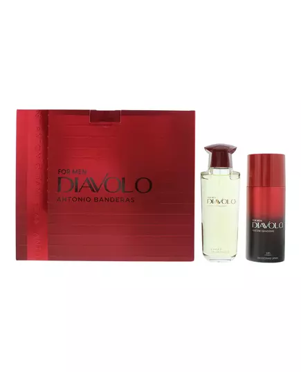 Set Antonio Banderas: Diavolo Eau De Toilette For Men 100 ml + Diavolo 24h Protection Deodorant Spray For Men, 100 ml