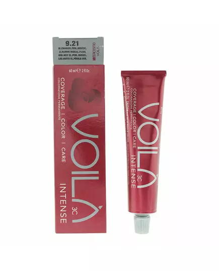 Intercosmo Voila 3C Intense Permanente Haarfarbe 9.21 Light Blonde Iridescent Pearl, 60 ml, Bild 5