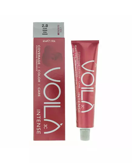 Intercosmo Voila 3C Intense Permanente Haarfarbe 2.0 Brown, 60 ml, Bild 3