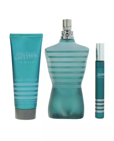 Set Jean Paul Gaultier: Le Male Eau De Toilette For Men 125 ml + Le Male Eau De Toilette For Men 10 ml + Le Male Cleansing Shower Gel For All Skin Types, 125 ml, Bild 2