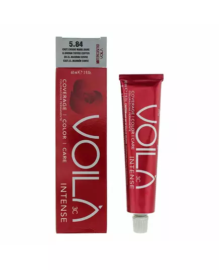 Intercosmo Voila 3C Intense Teinture permanente pour cheveux 5.84 Light Brown Toffee, 60 ml, image 3