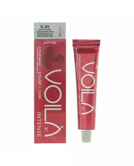 Intercosmo Voila 3C Intense Permanente Haarfarbe 5.35 Golden Mahgant Brown, 60 ml, Bild 3