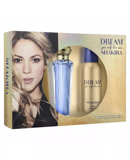 Set Shakira: Dream You Only Live Once Eau De Toilette For Women 80 ml + Dream You Only Live Once Deodorant Spray For Women, 80 ml