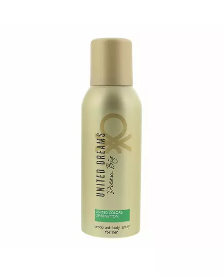 Benetton Dream Big Sans parabènes Floral Déodorant en spray Pour les femmes, 150 ml